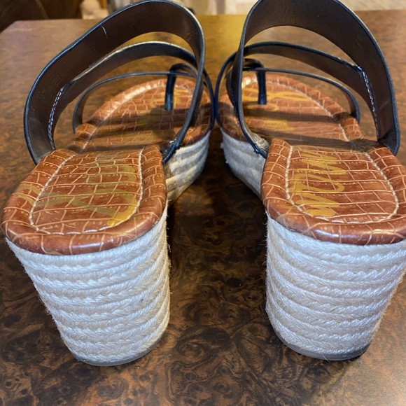 Sam Edelman wedge sandal in in black - size 10 - Picture 4 of 8